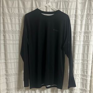 Columbia Men's Black Long Sleeve PFG tee. Large